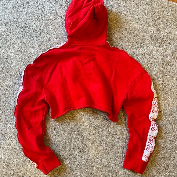 Vintage PacSun x Coca-Cola Cropped Hoodie - Size Small - Picture 6 of 6